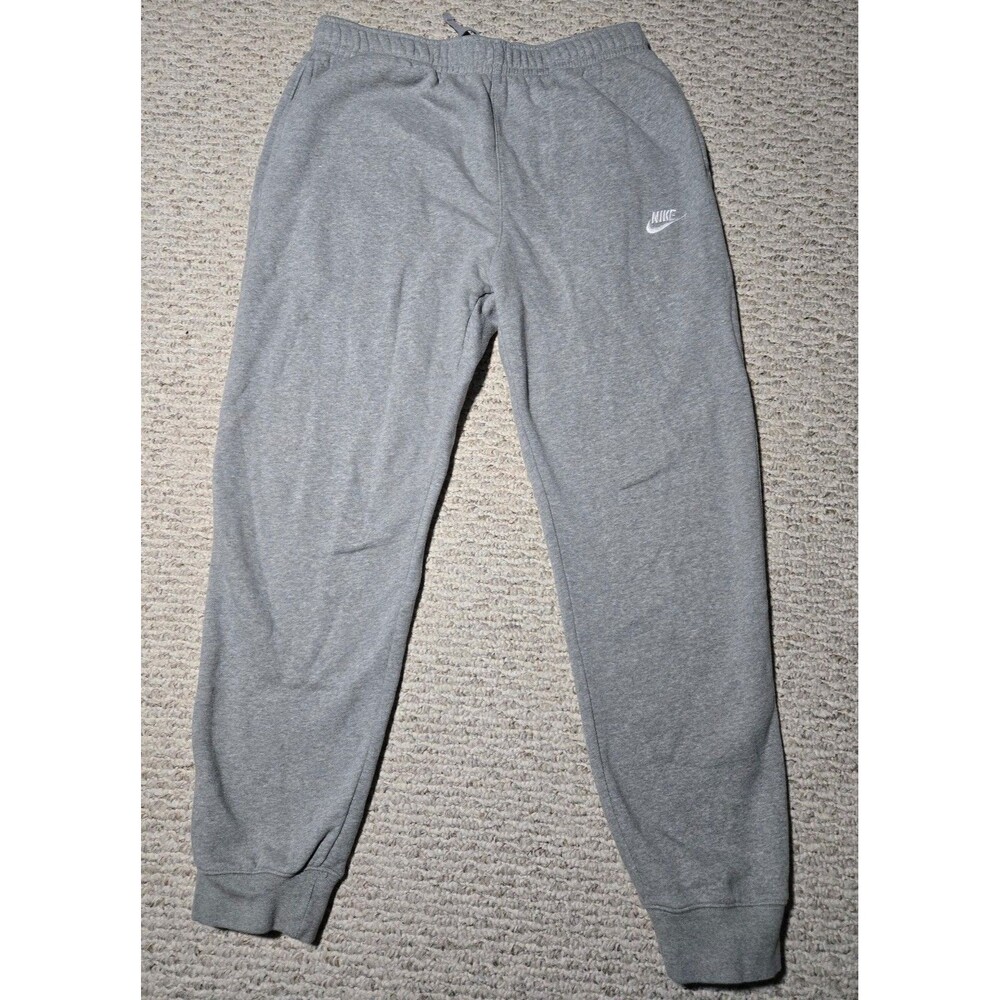 Nike Sportswear Club Fleece Joggers Sweatpants Men's Large Tall Gray